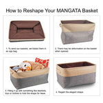 Load image into Gallery viewer, Two-Tone Basket - Gray - Mangata
