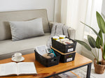 Load image into Gallery viewer, 6pcs Storage Boxes with Bamboo Lid, Imitation Rattan Plastic Storage Basket
