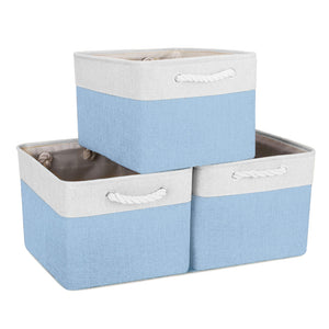 33 x 38 x 33cm Large Canvas Storage Boxes – Mangata